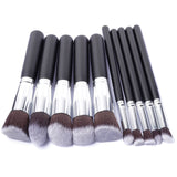 Silver/Golden Makeup Brushes Set
