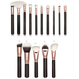 15pcs Pink Makeup Brushes Set