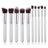 Silver/Golden Makeup Brushes Set
