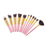 Silver/Golden Makeup Brushes Set