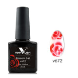 Rose Blooming Gel Nail Art Painting Flower V6 Nail Art Store for women