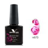 Rose Blooming Gel Nail Art Painting Flower V6 Nail Art Store for women