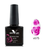 Rose Blooming Gel Nail Art Painting Flower V6 Nail Art Store for women