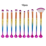 Professional Nylon Makeup Brushes Set