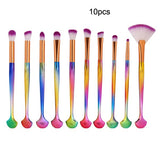 Professional Nylon Makeup Brushes Set