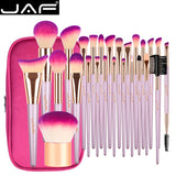 26pcs Gold Makeup Brush Set&Zipper Case Travel Bag