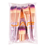 26pcs Gold Makeup Brush Set&Zipper Case Travel Bag