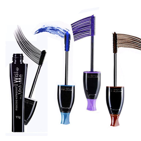 4 Color Choose Makeup Waterproof Long Volume Mascara