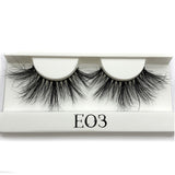 3D mink lashes extra length