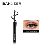 2 Brush Waterproof Black Liquid Eyeliner Pen